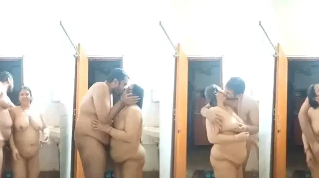 Desi MILF Aunty's Soapy Shower Sex MMS With Husband