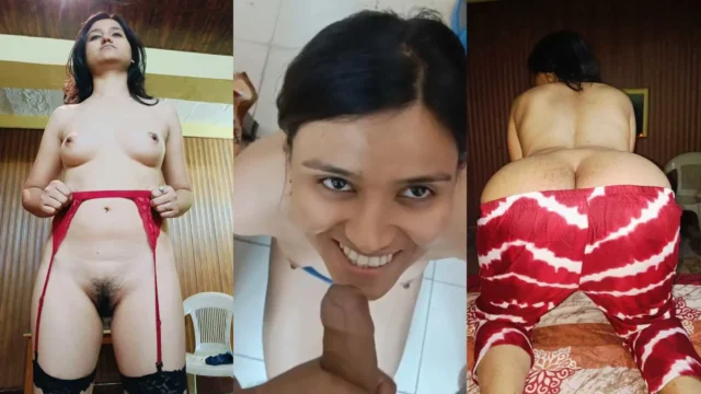 Desi Girlfriend Flaunts Big Ass and Hairy Pussy POV Blowjob and Fucking