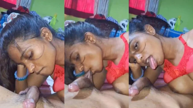 Desi MILF Wife Gives Sloppy Blowjob and Swallows Hubby's Huge Cum Load